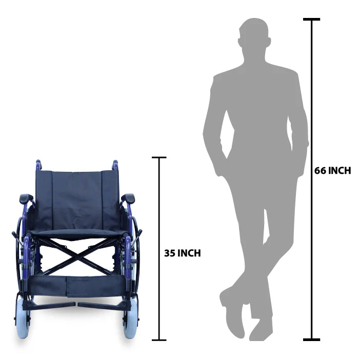 bombay surgical arrex harvey heavy duty steel wheelchair