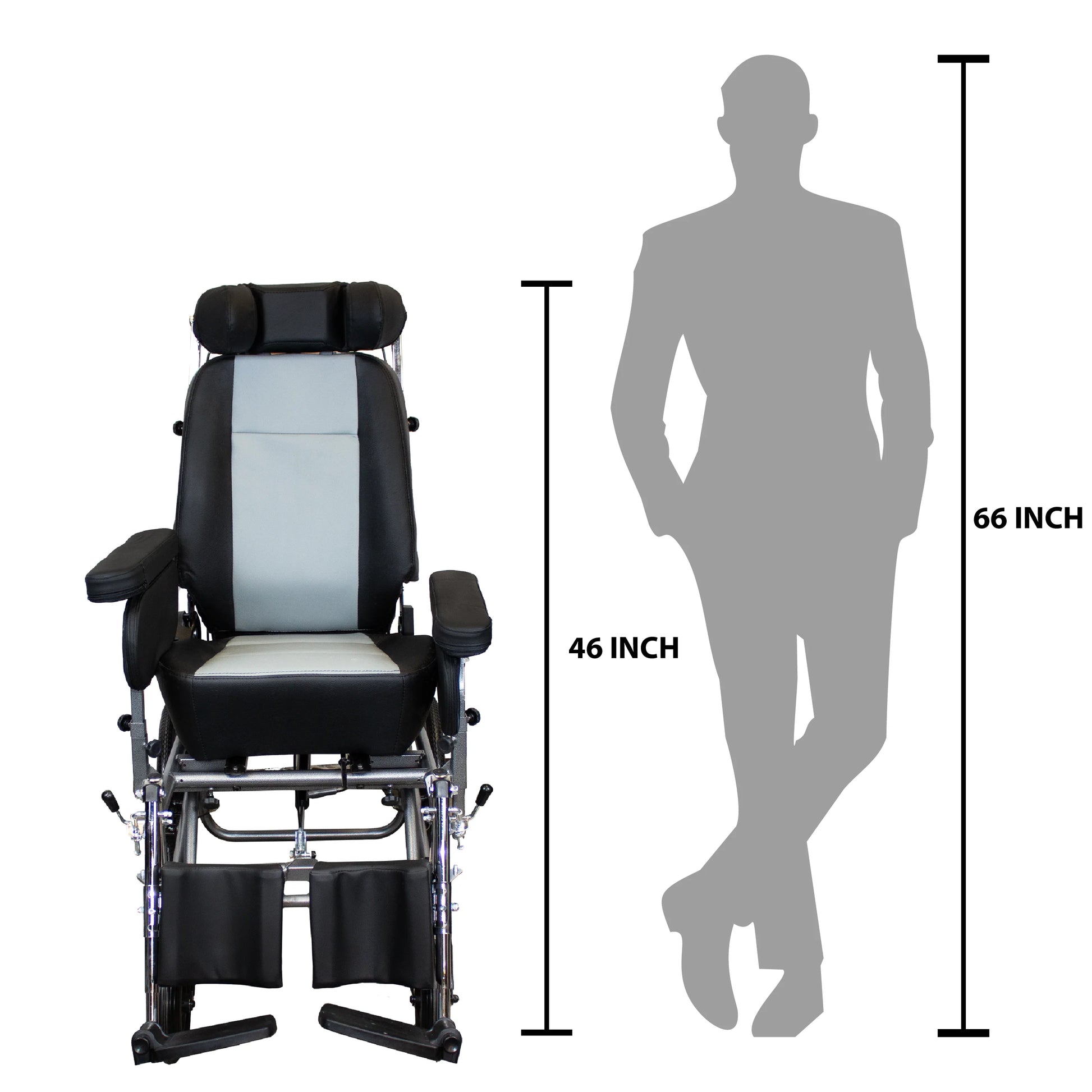 bombay surgical arrex jana reclining wheelchair