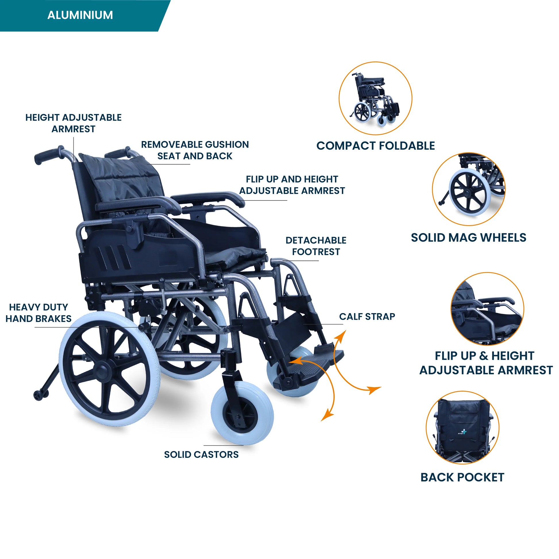bombay surgical arrex lanzo premium aluminum wheelchair