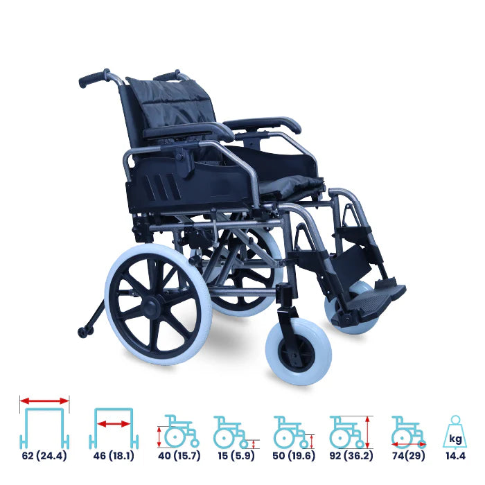 bombay surgical arrex lanzo premium aluminum wheelchair