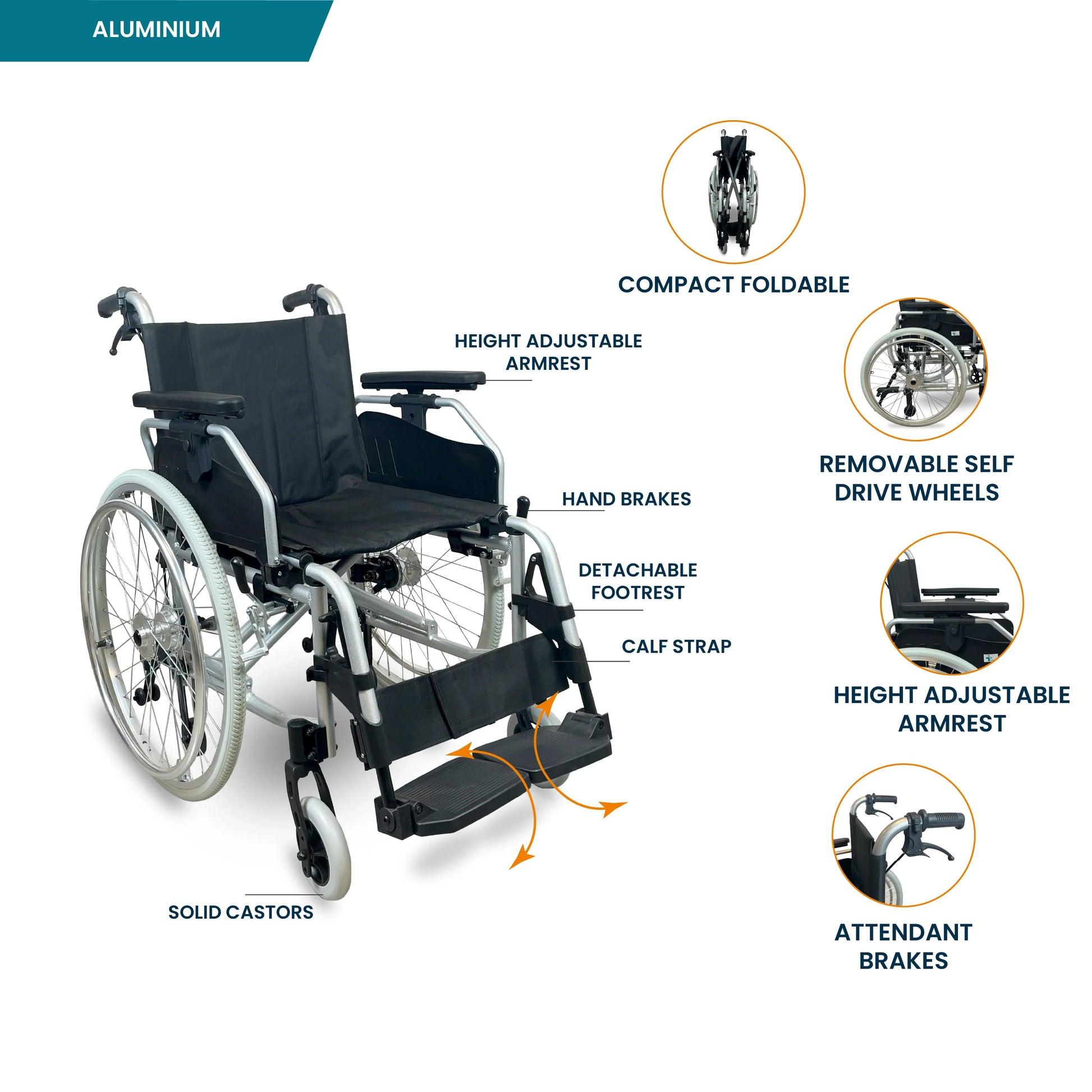 bombay surgical arrex ross premium aluminum wheelchair