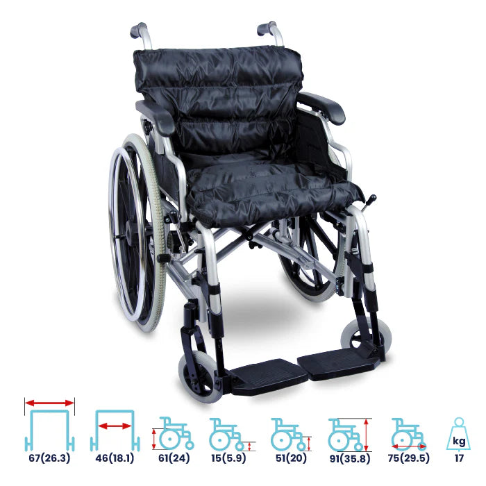 ARREX MAXIMA ALUMINIUM WHEELCHAIR