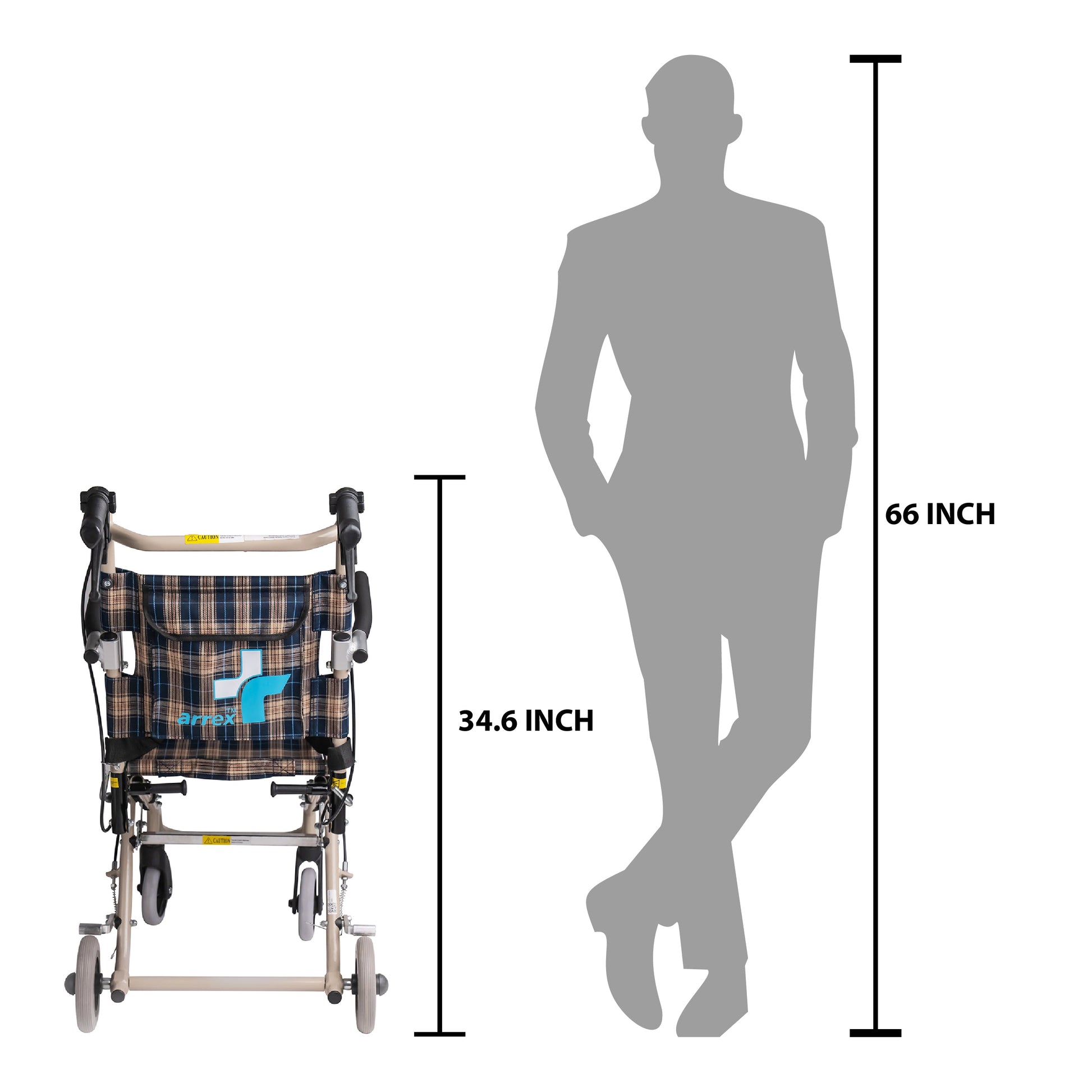 Arrex nanuk foldable - compact aluminum wheelchair