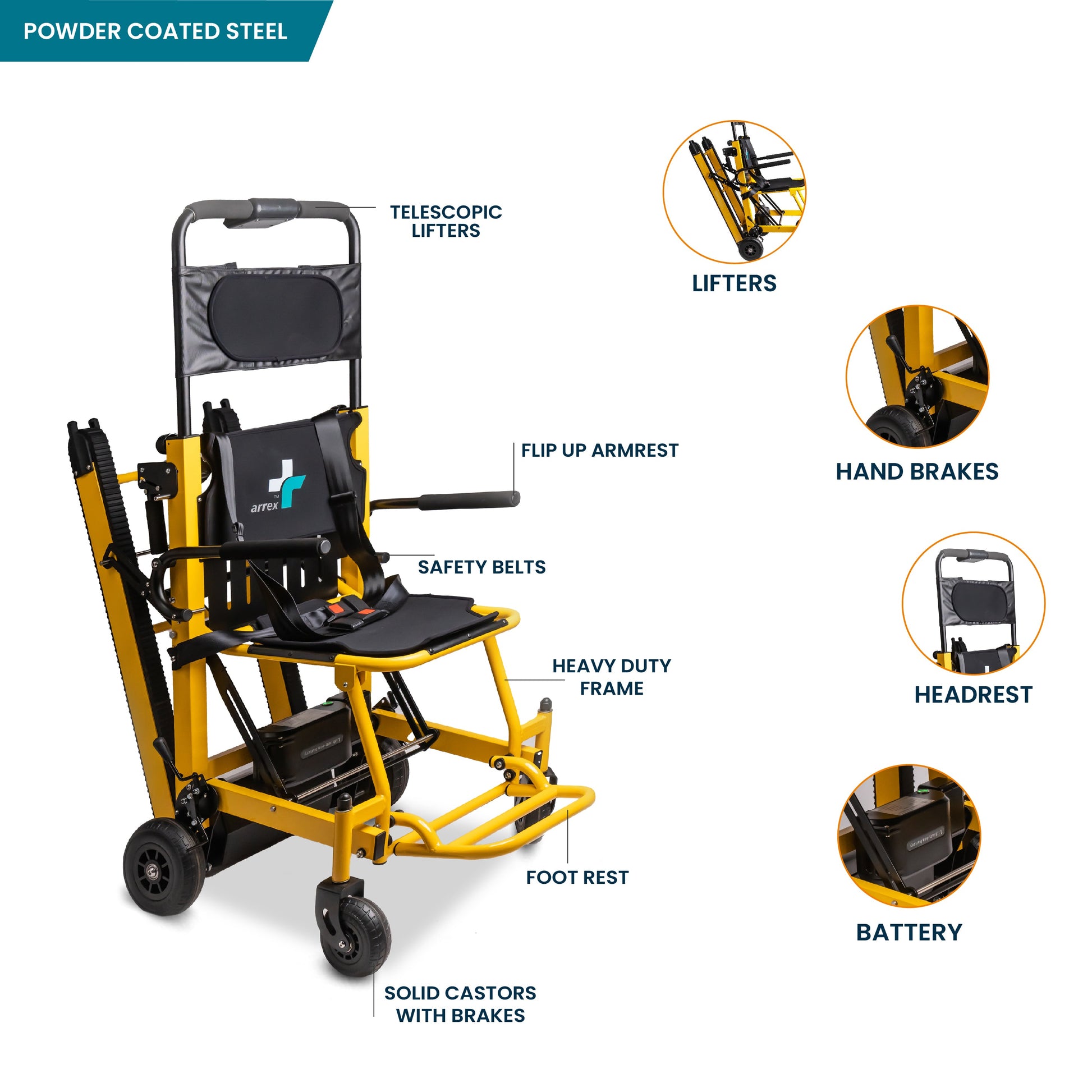 bombay surgical arrex stairlift motorized electric power wheelchair