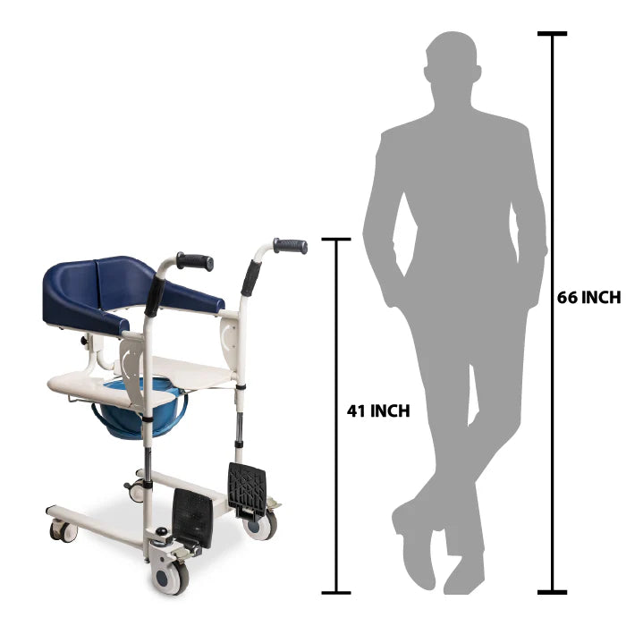 bombay surgical arrex seneca bath and commode wheelchair