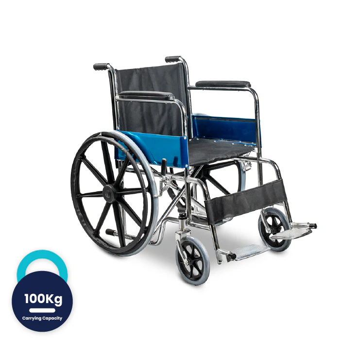 bombay surgical arrex tommy mag basic steel wheelchair