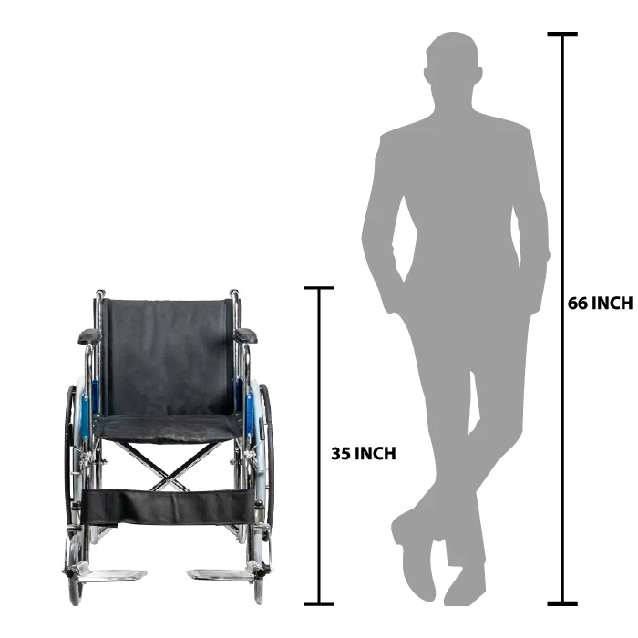 bombay surgical arrex tommy mag basic steel wheelchair