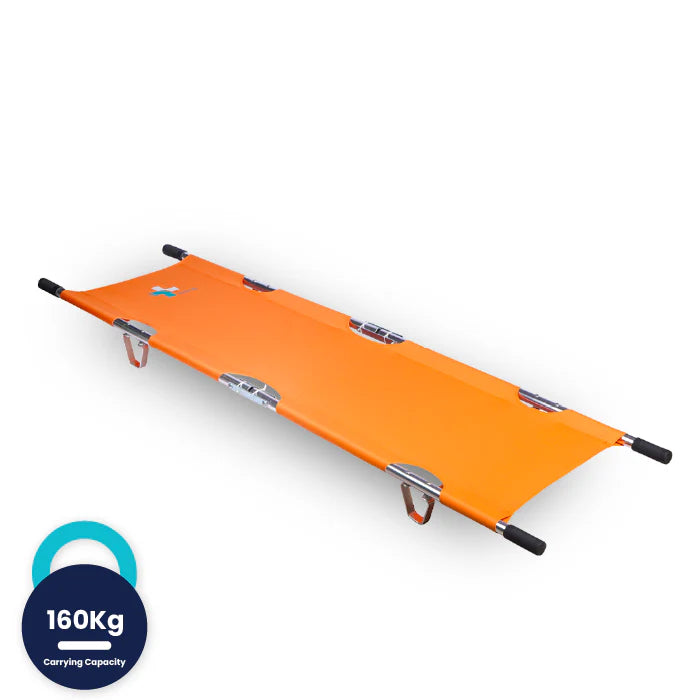 ARREX STR 30 FOLDABLE STRETCHER: LIGHTWEIGHT ALUMINUM ALLOY, HOLDS UP TO 160KG, SECURE FOLD-AWAY DESIGN