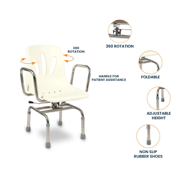 ARREX LA80 BATH BENCH - ADJUSTABLE HEIGHT FOR ULTIMATE BATHROOM CONVENIENCE