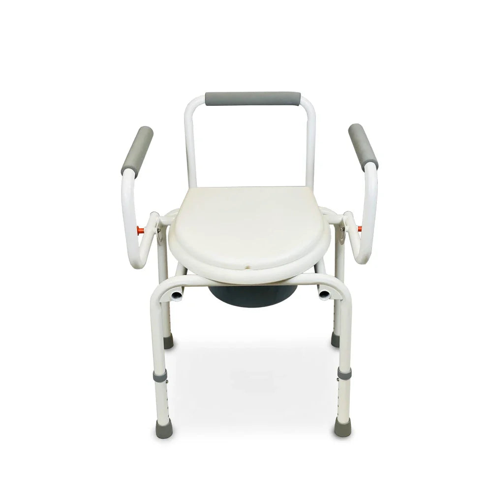 bombay surgical arrex vp10 commode chair: height adjustable, attached pot, 110kg capacity, adaptable, dependable
