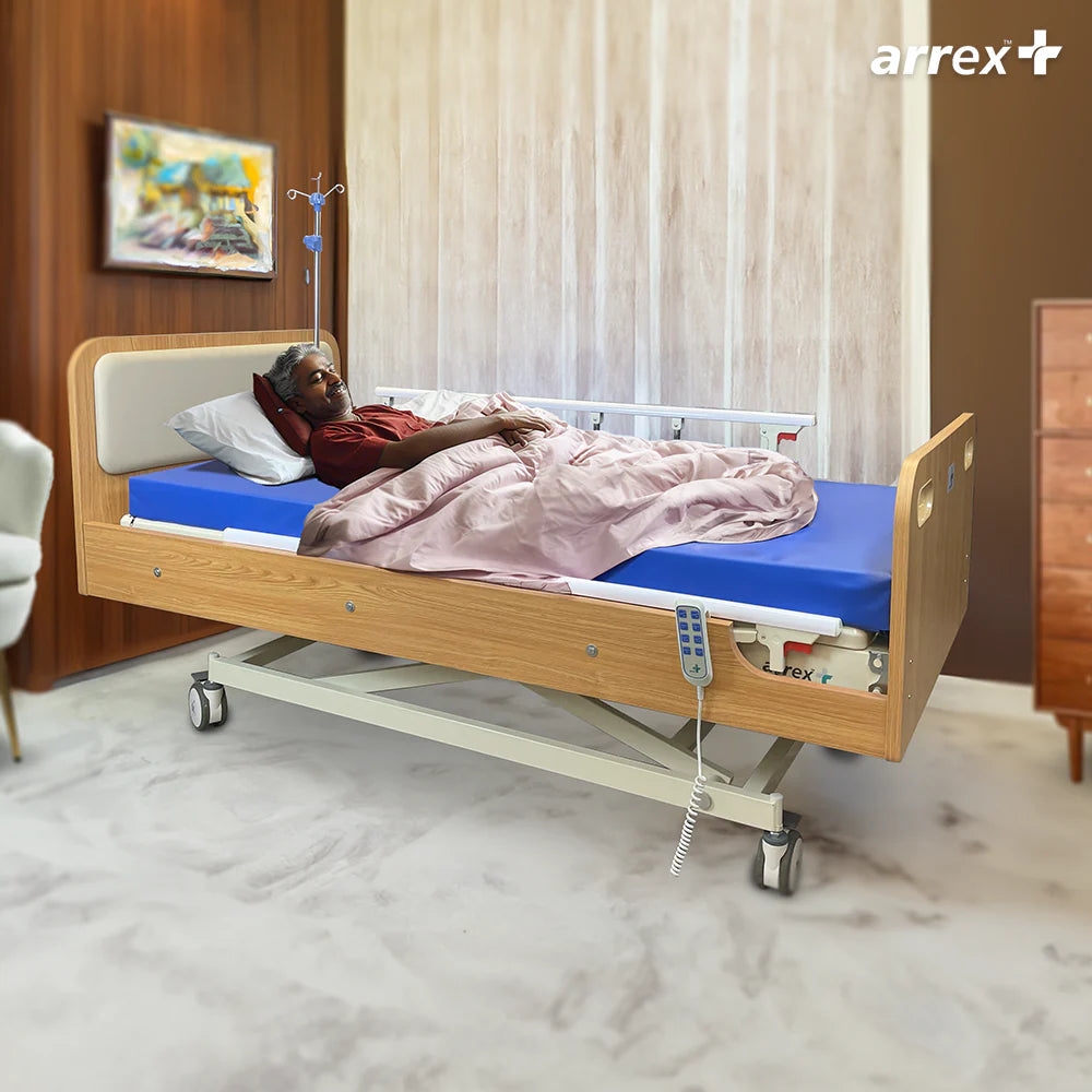 bombay surgical arrex ryerson plus 3 fucntion hospital bed