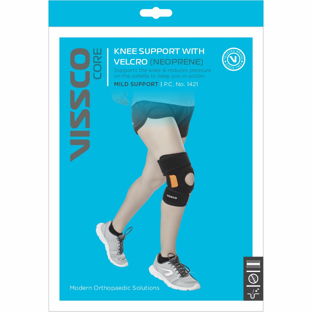 bombay surgical vissco neoprene knee support with velcro
