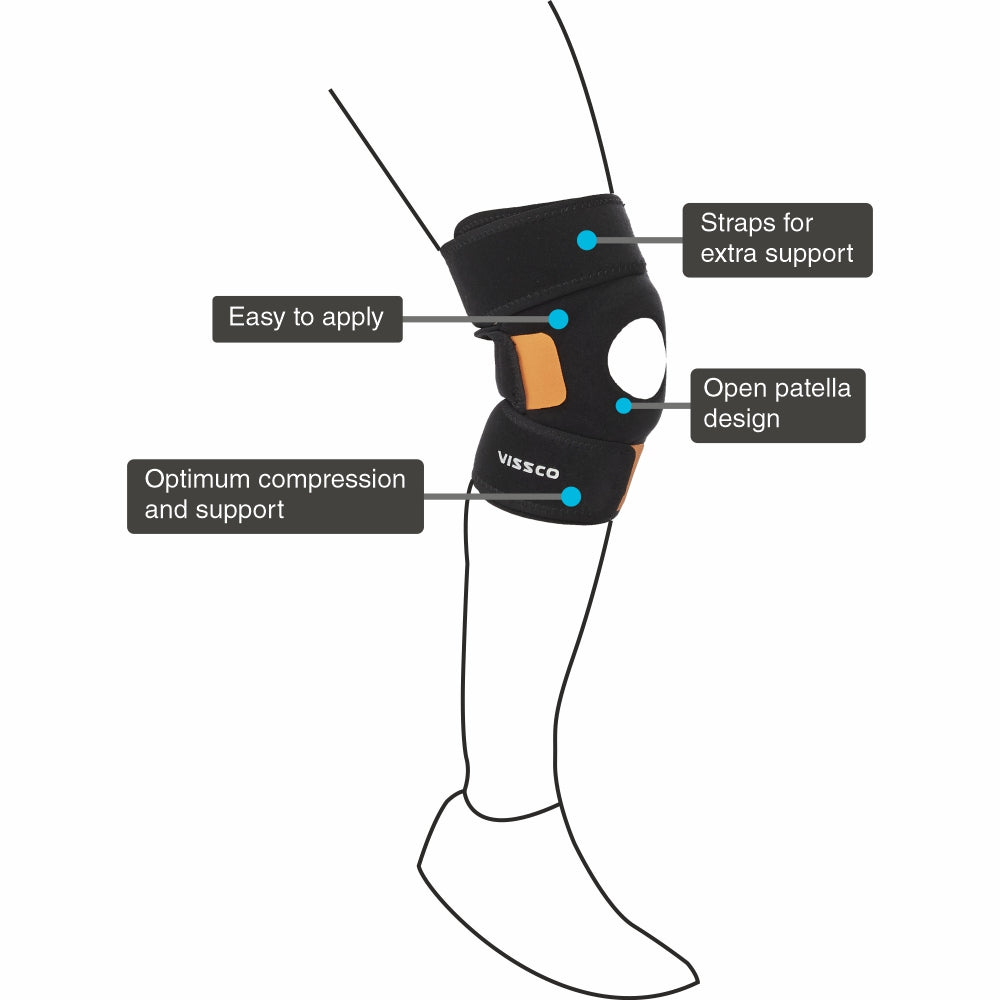 Vissco Neoprene knee support with velcro