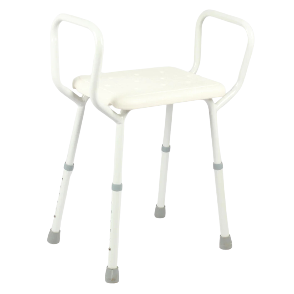 Arrex LA50 bath bench adjustable height with nonslip rubber shoe