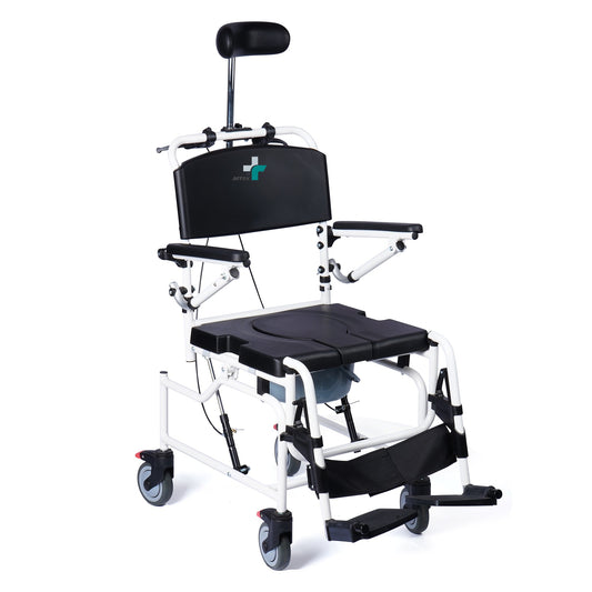 Arrex effiel commode wheelchair comes with pot attached