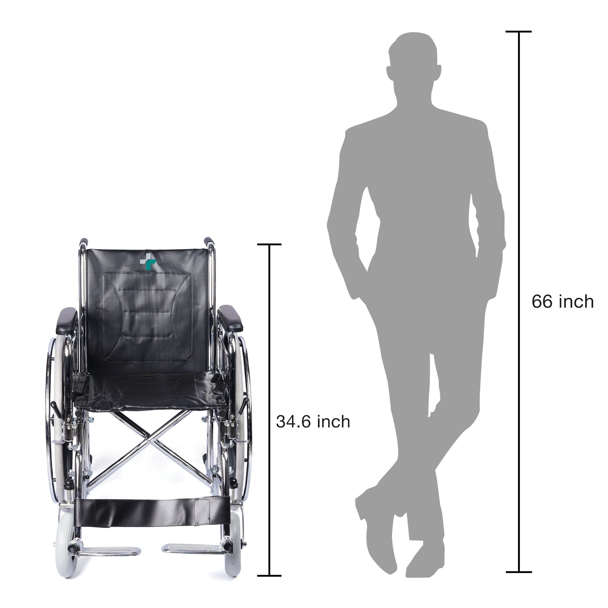 bombay surgical arrex martin premium steel wheelchair