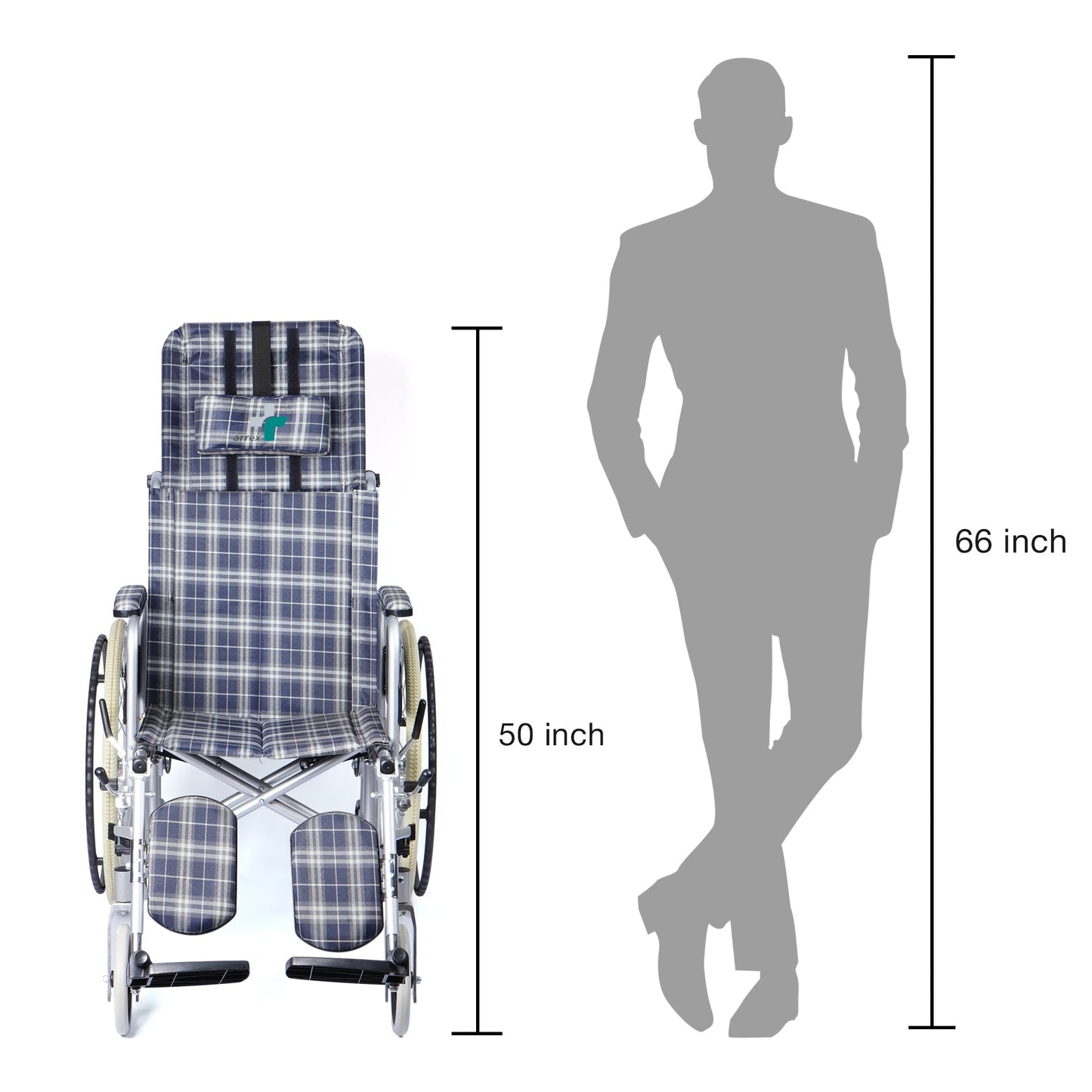 ARREX ALMOS-46 - RECLINNING WHEELCHAIR
