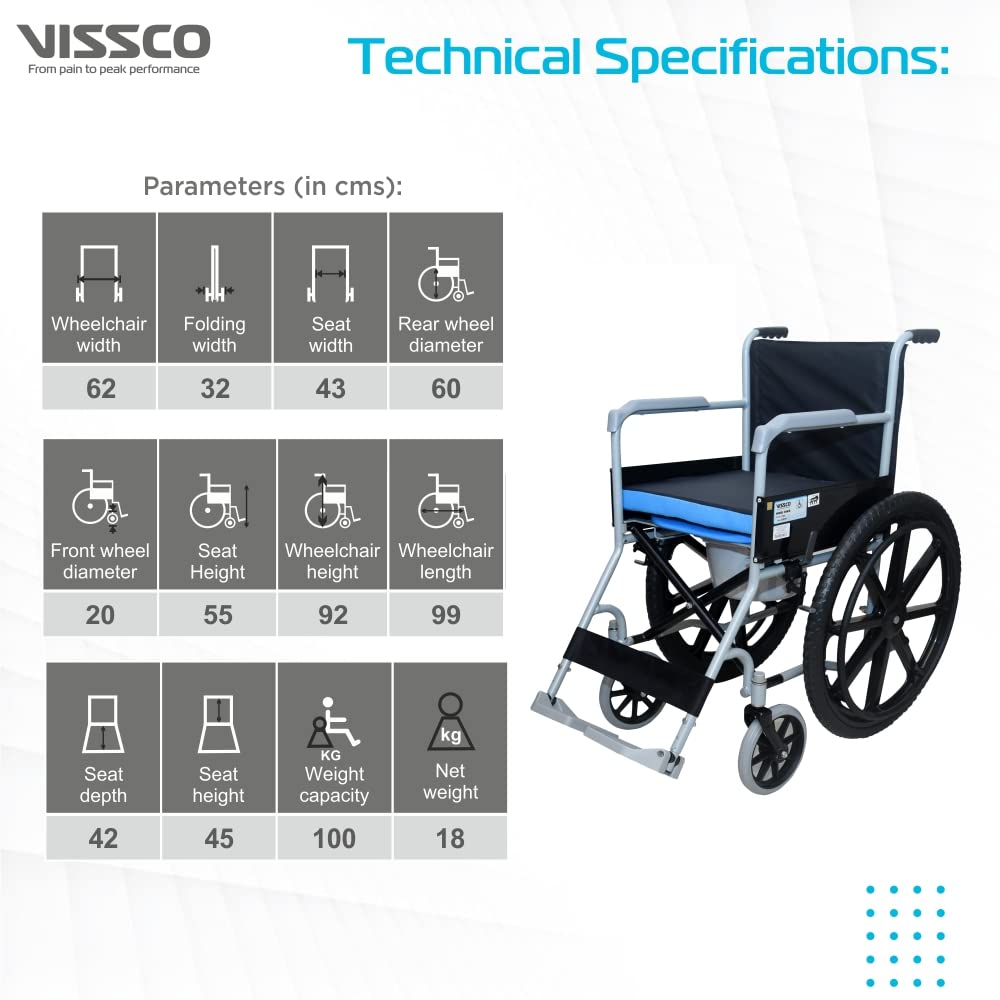 Vissco rodeo veer comfort wheelchair