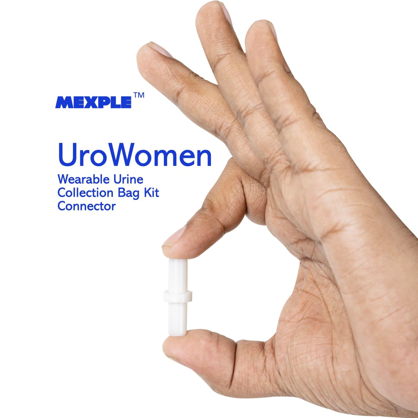 MEXPLE UroWomen Wearable Urine Collection Bag Kit for Women, Portable, Reusable Silicon Urine Bag Complete Urinal Incontinence Set, External Catheter, (1000ml + 2000ml) for Bedridden Patients, Grey