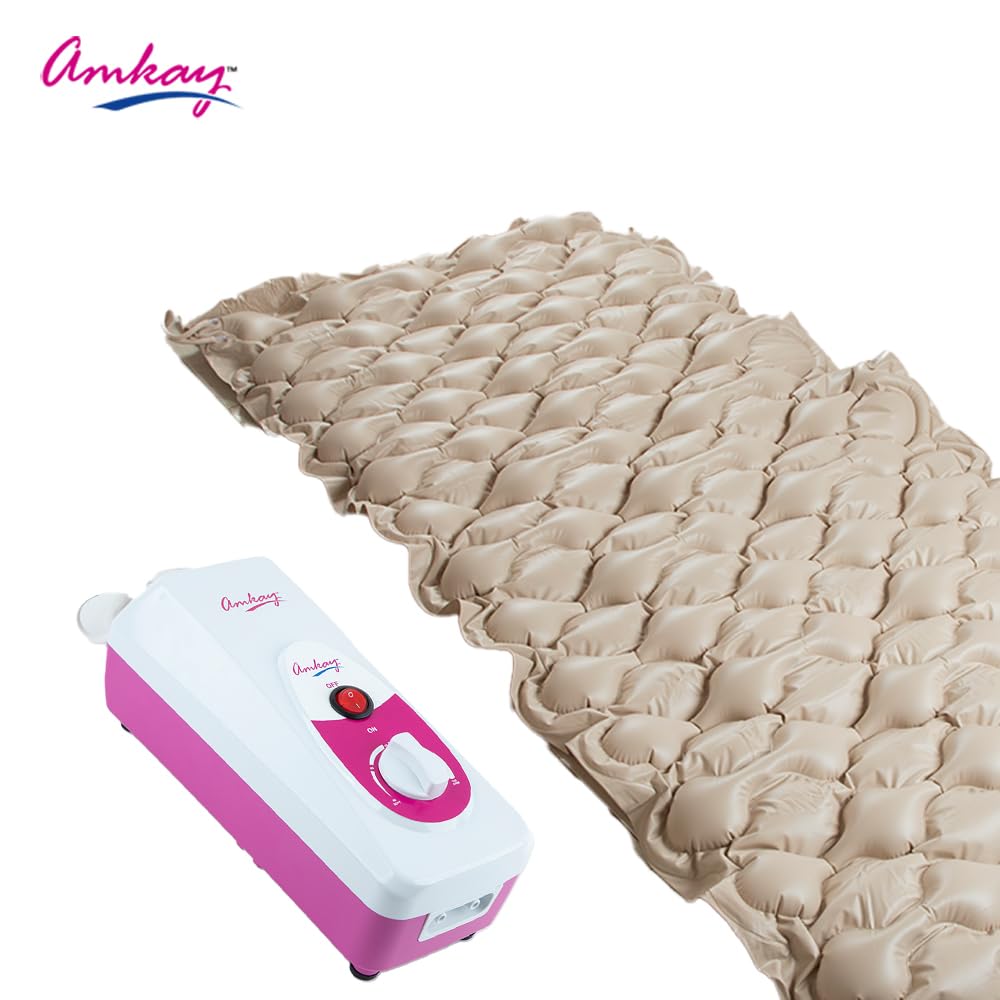 AMKAY Air Bed Anti-Bedsore Air Mattress with Compressor (Air Pump - White)