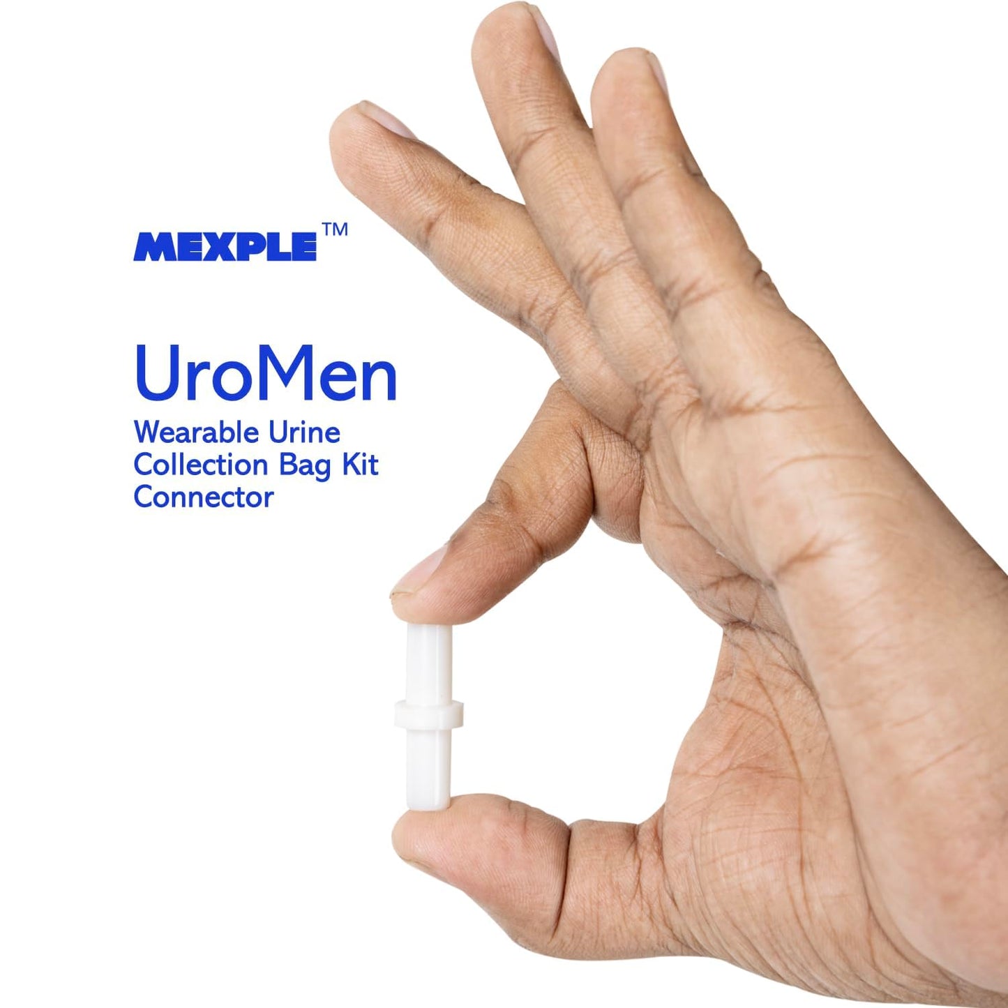 MEXPLE UroMen Wearable Men’s Urine Collection Kit Portable Reusable Silicone Bag