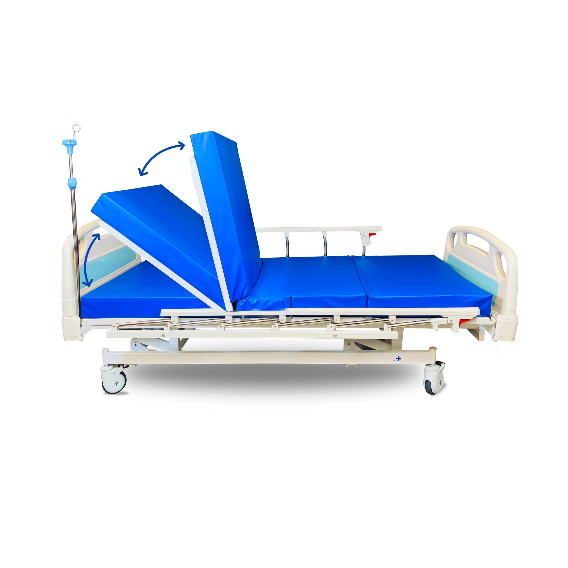 ARREX AMADO 3 FUNCTION MANUAL BED WITH MATTRESS 150KG LOAD CAPACITY
