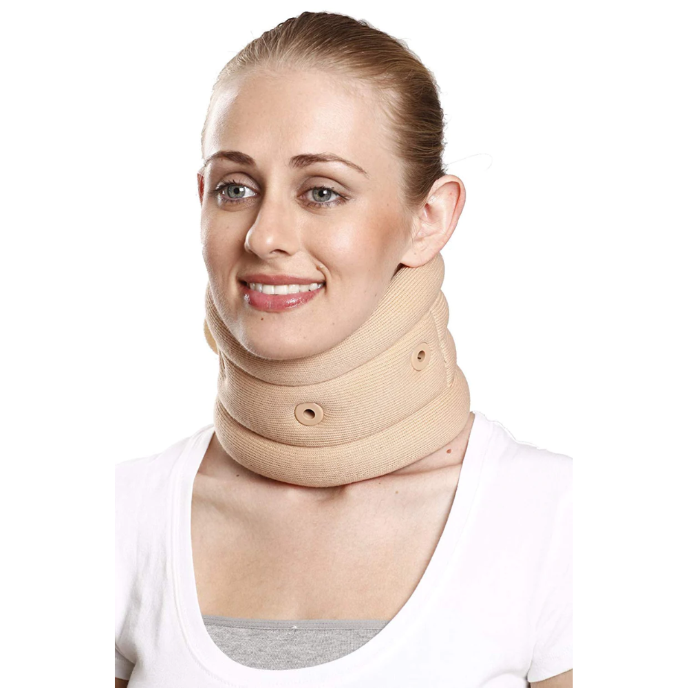 Tynor b-02 cervical collar soft with support, beige, 1 unit