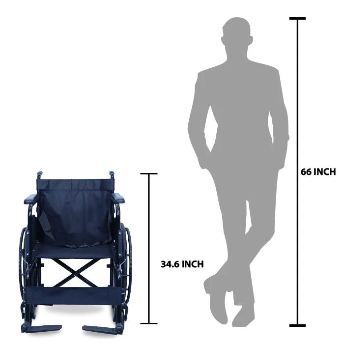 bombay surgical arrex beta basic steel wheelchair