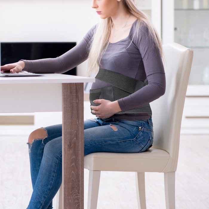 TYNOR A-20 PREGNANCY BACK SUPPORT, GREY, 1 UNIT