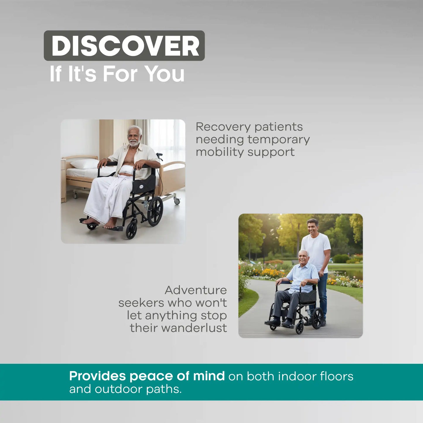 Foldable Steel Wheelchair with Mag Wheels & Attendant Brakes Arrex Beta Plus