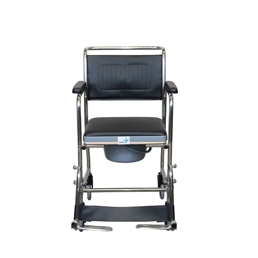 ARREX EDDA-S COMMODE WHEELCHAIR COMES WITH POT ATTACHED