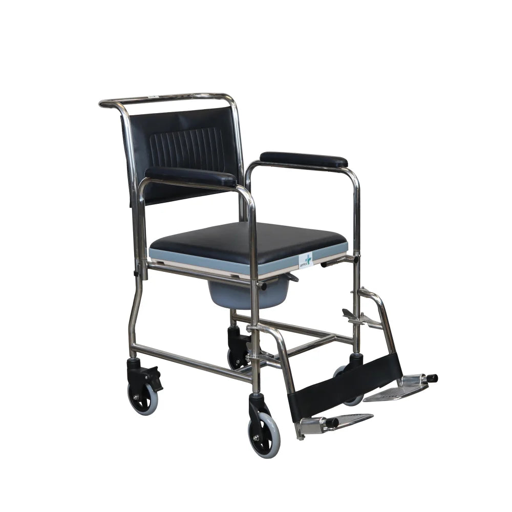 ARREX EDDA-S COMMODE WHEELCHAIR COMES WITH POT ATTACHED