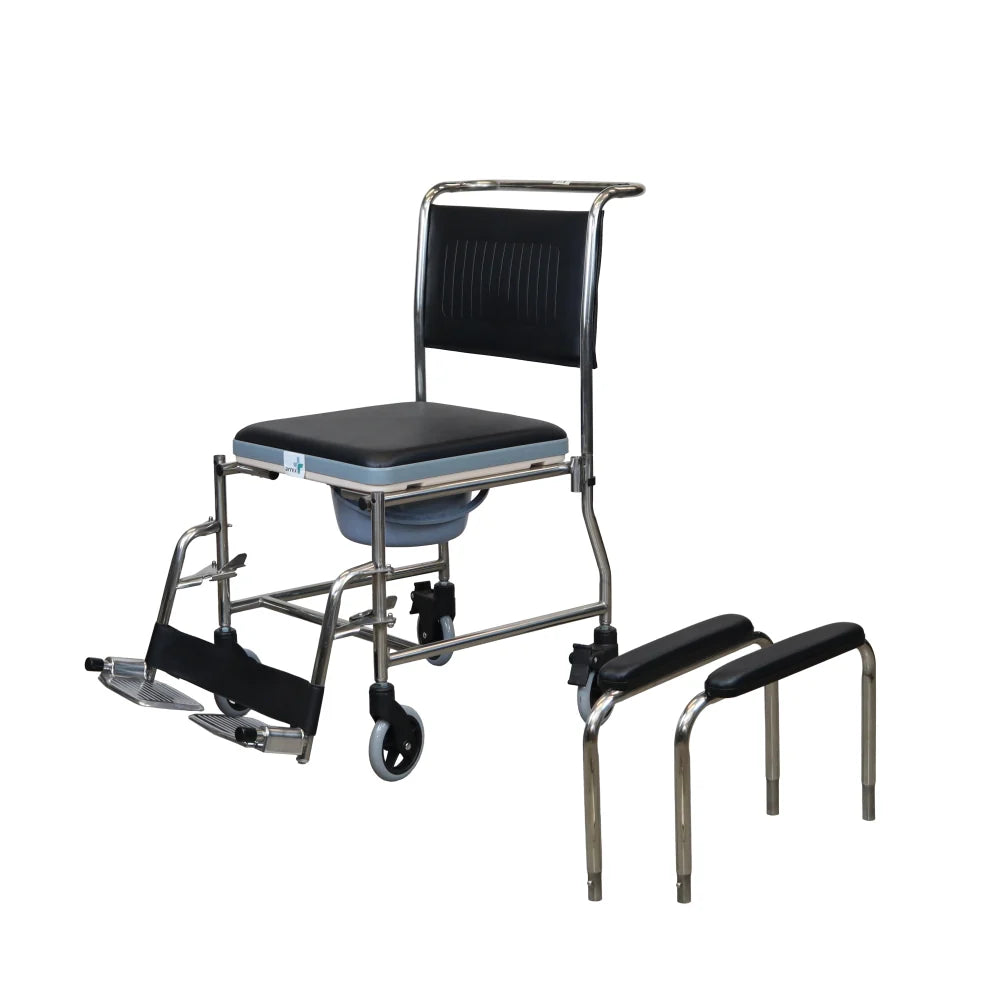 ARREX EDDA-S COMMODE WHEELCHAIR COMES WITH POT ATTACHED
