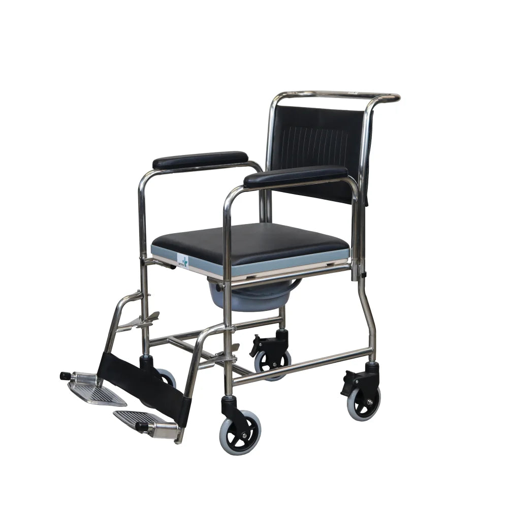 ARREX EDDA-S COMMODE WHEELCHAIR COMES WITH POT ATTACHED