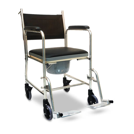 Arrex edda commode wheelchair with pot attachment