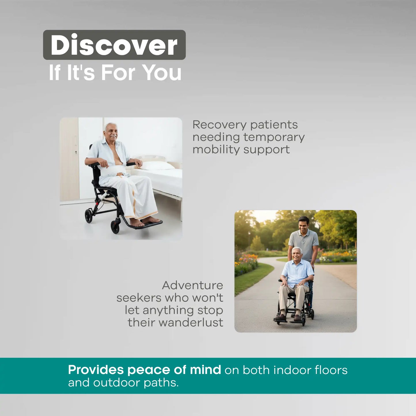 Compact Folding Travel Wheelchair ARREX Enu