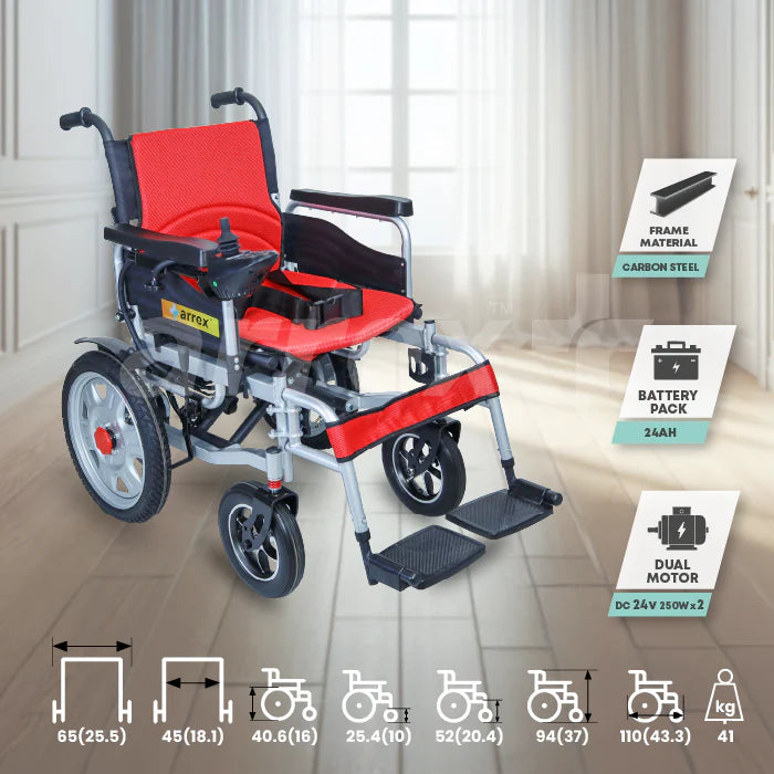 bombay surgical arrex enzo automatic power wheelchair