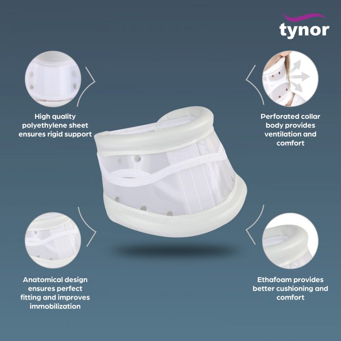 Tynor B03 Cervical Collar Hard Adjustable