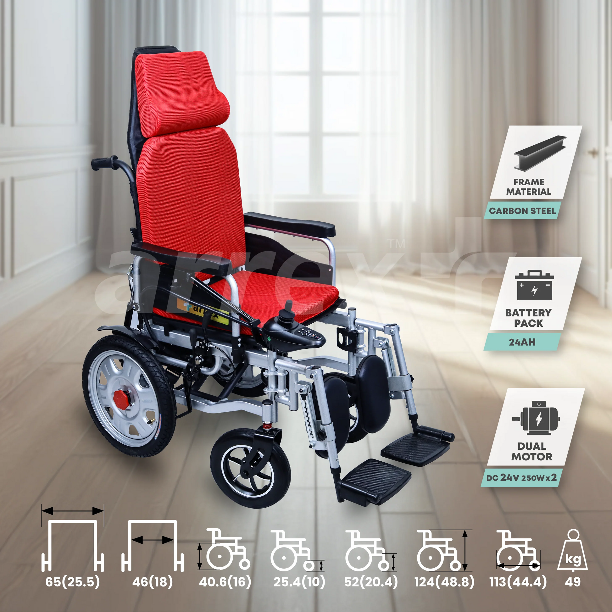 bombay surgical arrex jack automatic power wheelchair