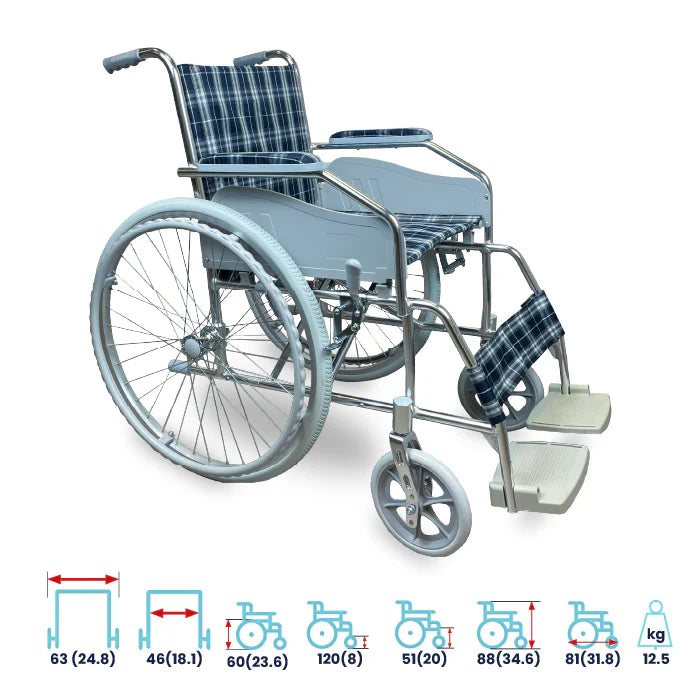 bombay surgical arrex joel basic aluminium wheelchair