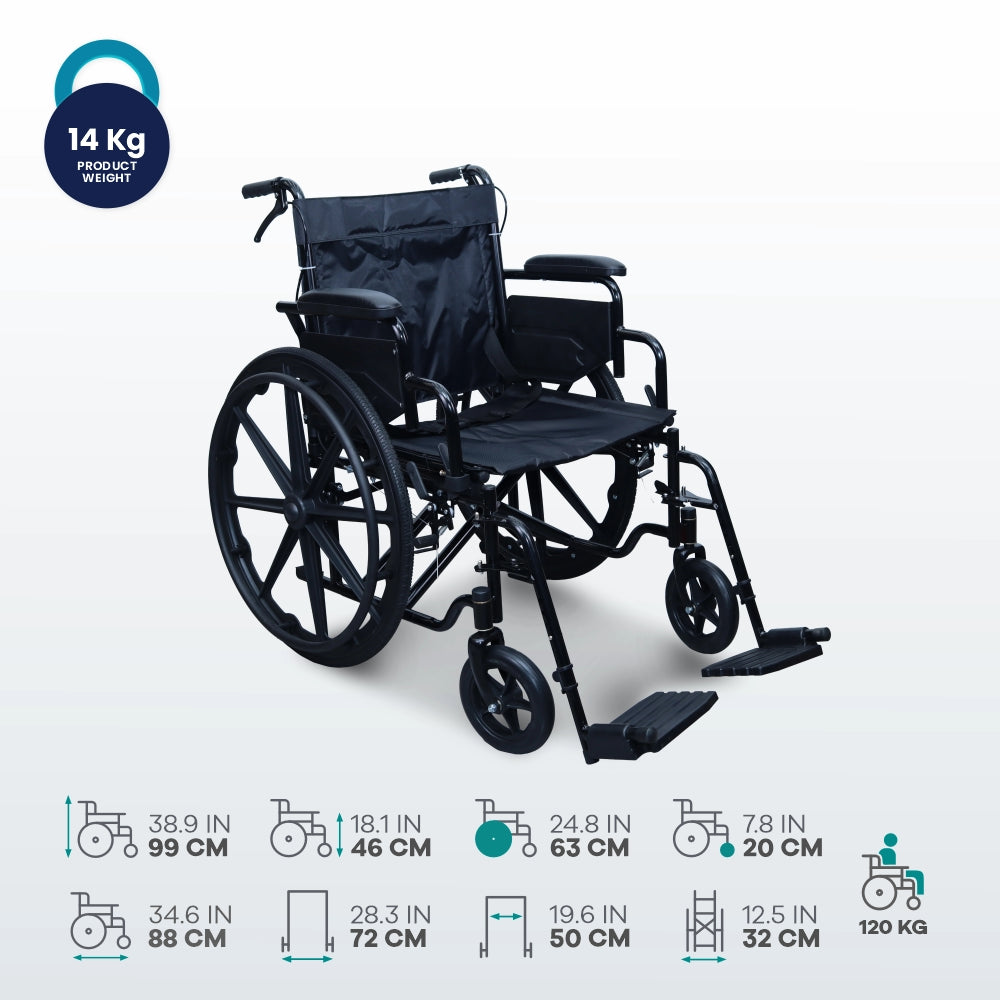 bombay surgical arrex jolly premium self propelled wheelchair