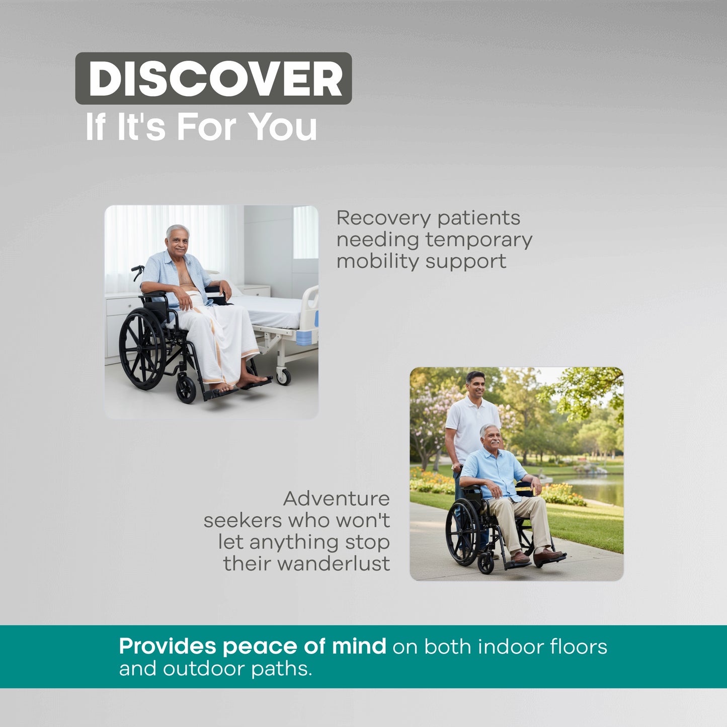 Self Propelled Manual Wheelchair with Comfortable Seating & Safety Arrex Jolly
