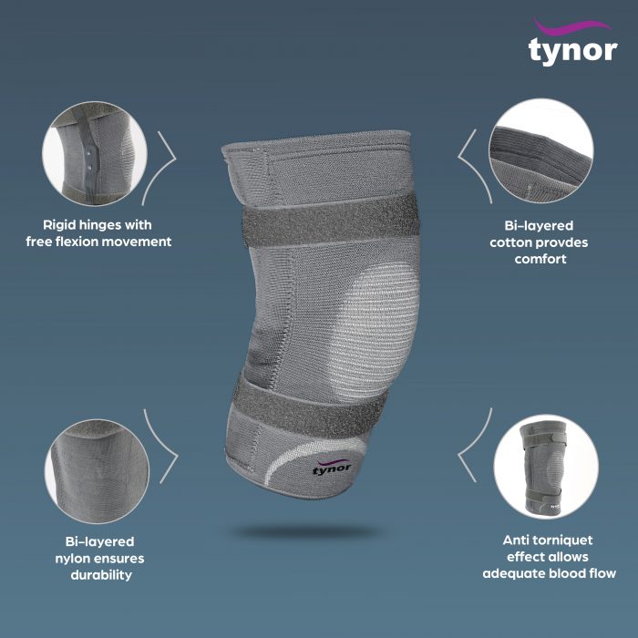 bombay surgical TYNOR D-06 KNEE CAP WITH RIGID HINGE