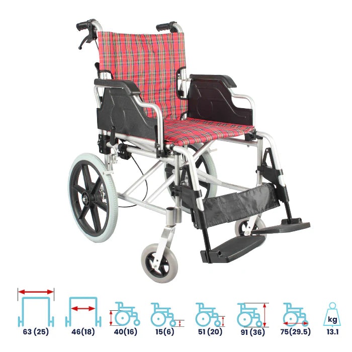 bombay surgical arrex konrad premium aluminium wheelchair