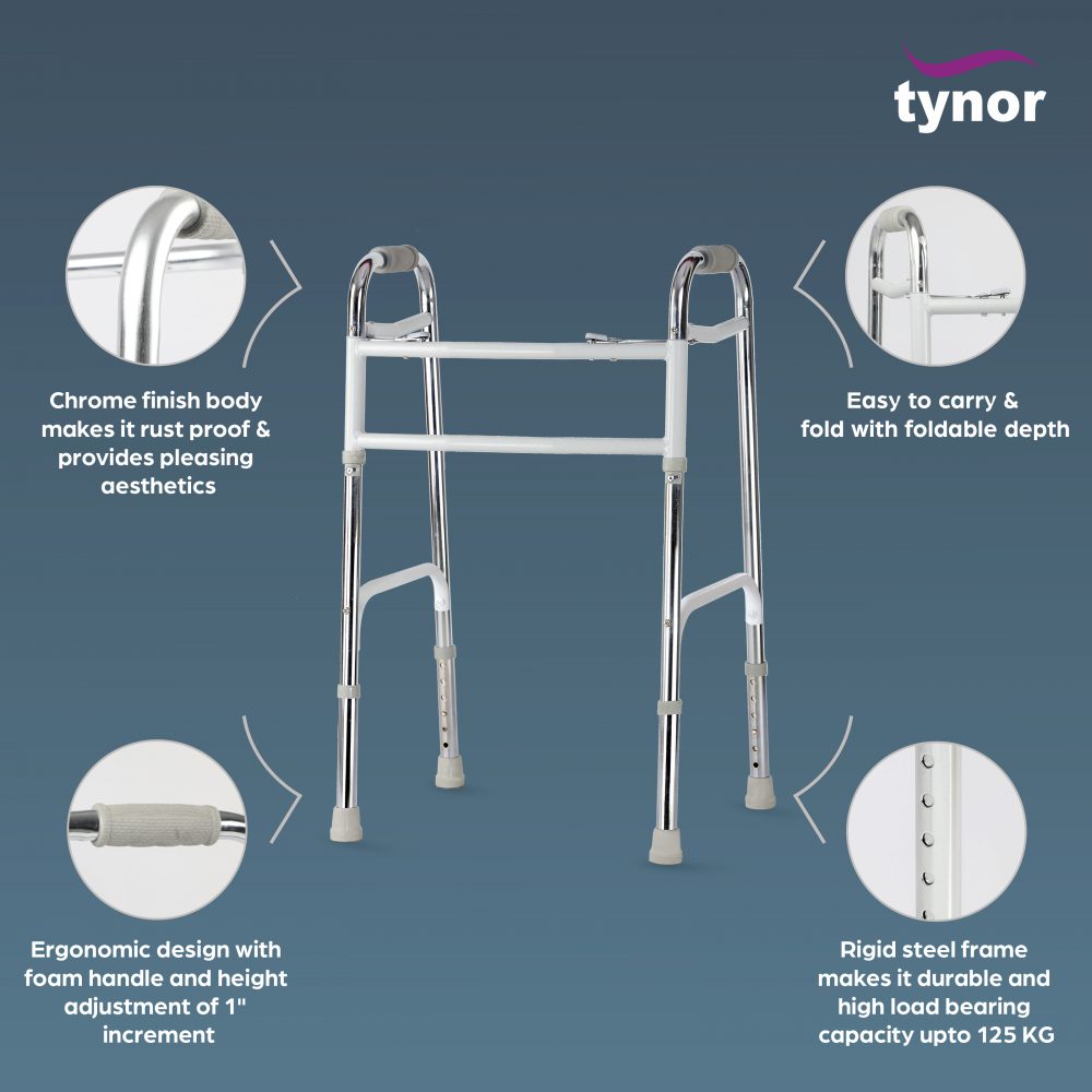 bombay surgical tynor l34 walker invalid's hd all pods