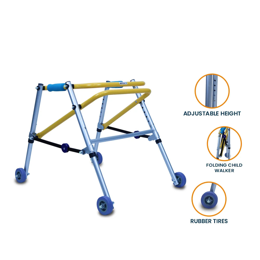 bombay surgical arrex mc40 folding child walker