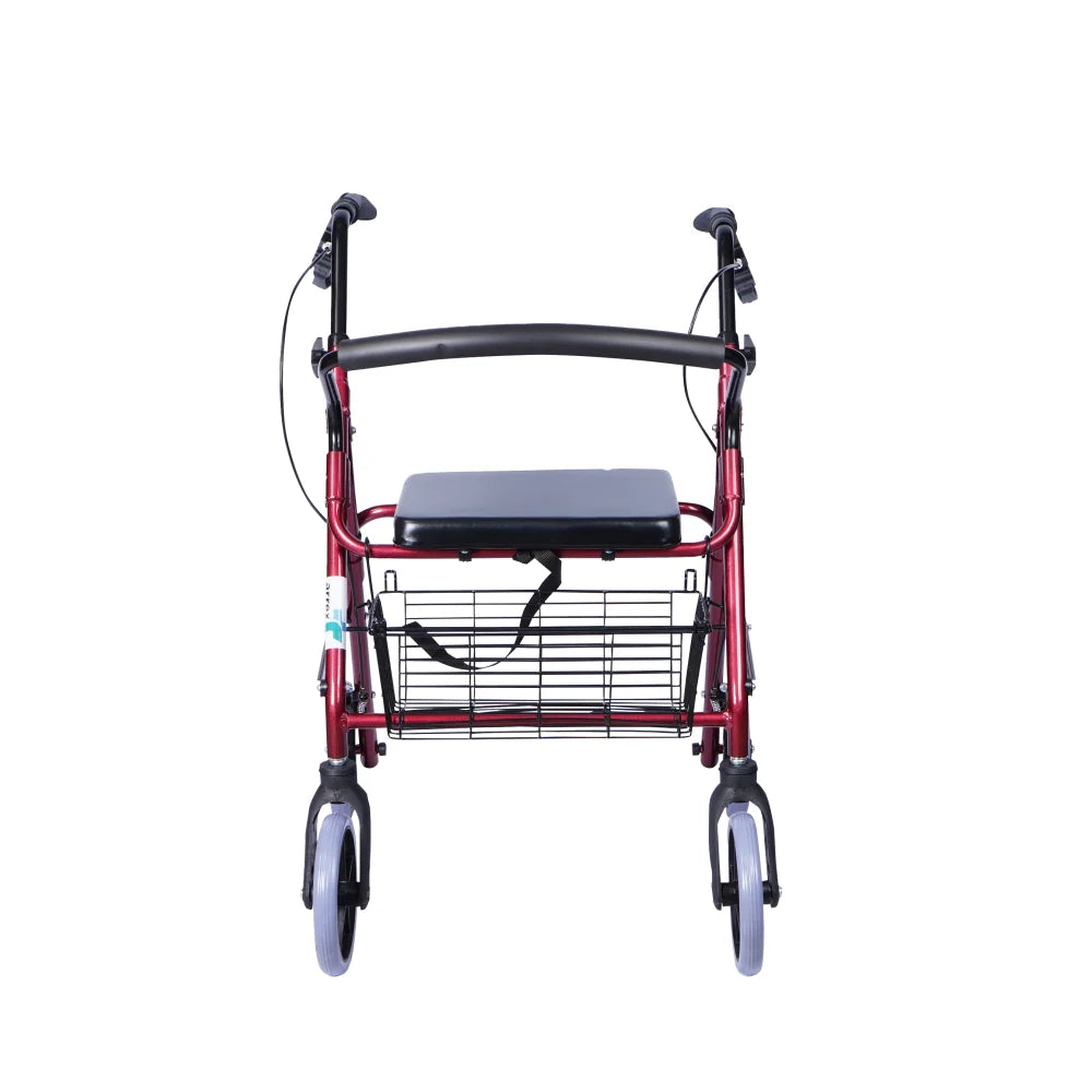 ARREX MR10 ROLLATOR - BRAKES WITH LOCK, MAG WHEELS, BACK SUPPORT, CUSHION SEAT