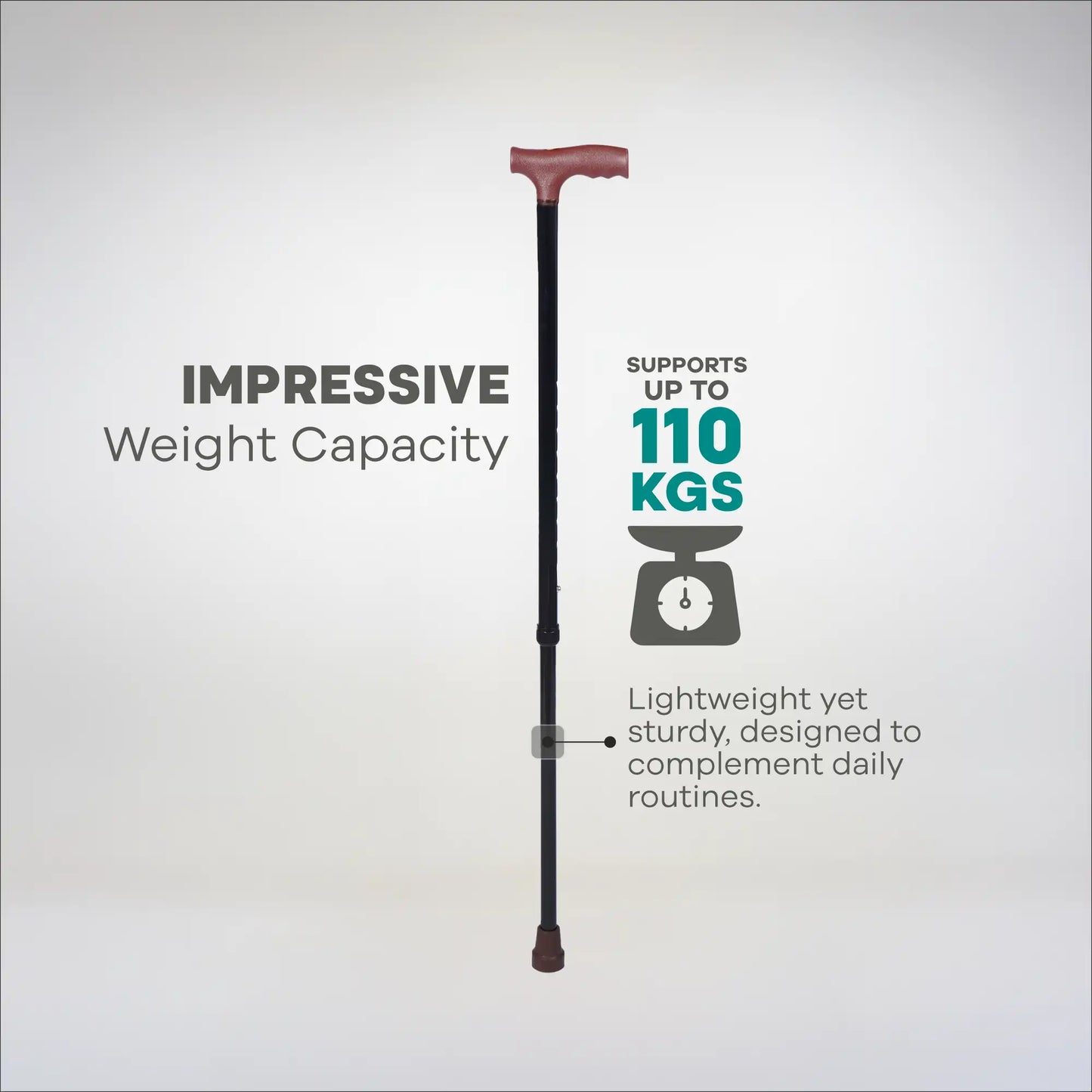 Adjustable Height Walking Stick - ARREX MS30