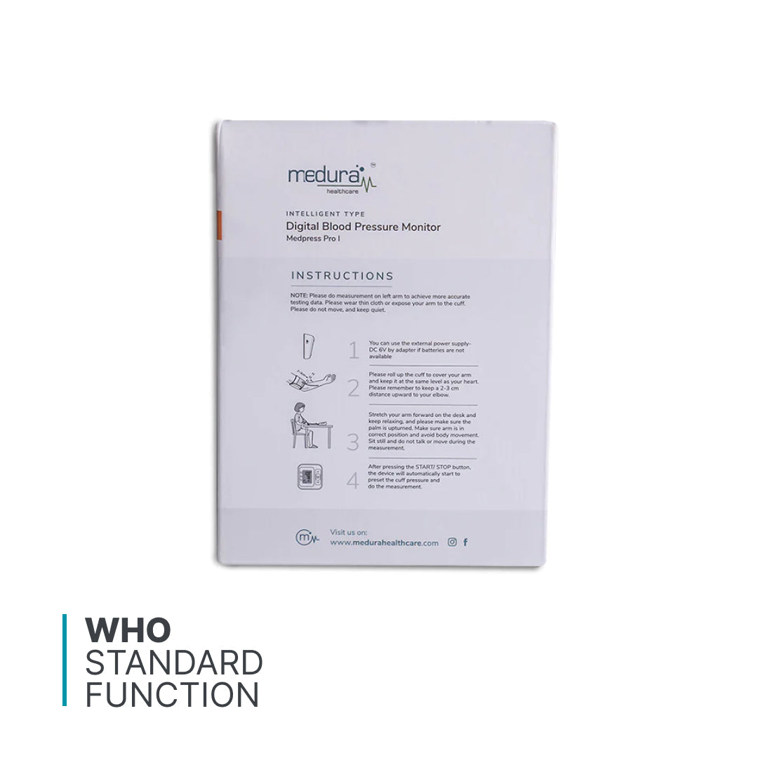MEDURA MEDPRESS PRO I BLOOD PRESSURE MONITOR