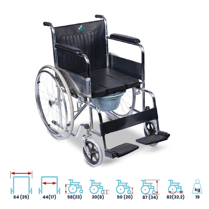 ARREX MORSO BASIC- COMMODE WHEELCHAIR